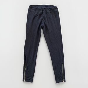 Sundry Cotton‎ Ankle Zip Womens 4 Leggings Joggers Dark Gray Tapered Leg Pants